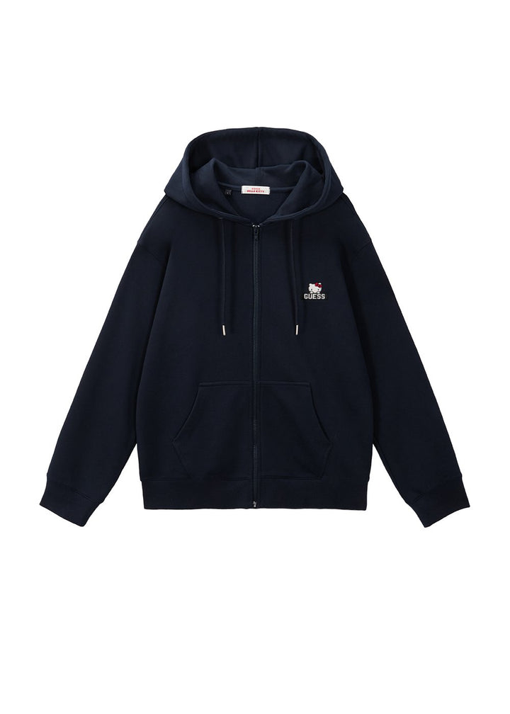 GUESS × HELLO KITTY UNI LS HOODED ZIP UP JACKET