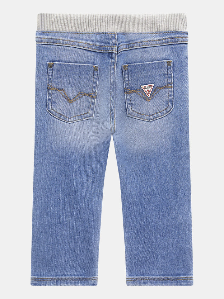 TODDLER BOY - EMBROIDERED LOGO DENIM PANT