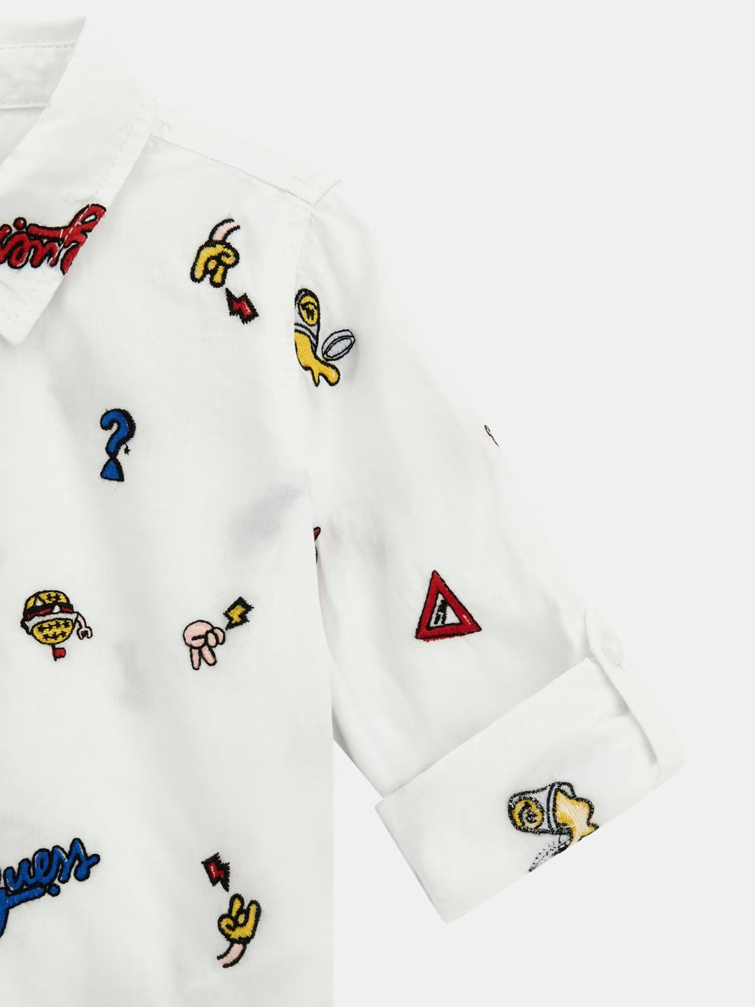 TODDLER BOY - ALL OVER EMBROIDERY SHIRT