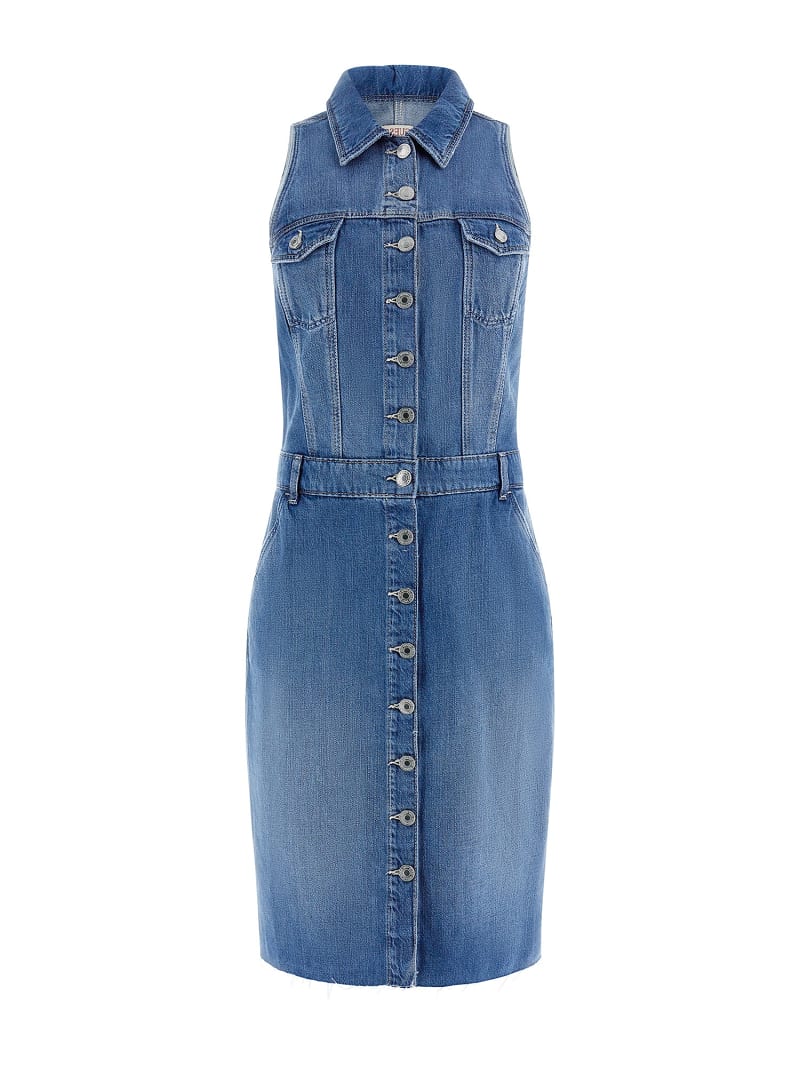 STACIE DENIM MIDI DRESS