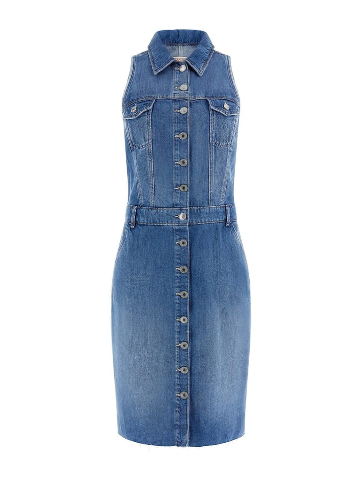 STACIE DENIM MIDI DRESS