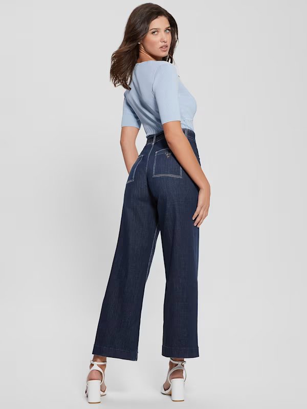 DAKOTA WIDE LEG DENIM PANTS