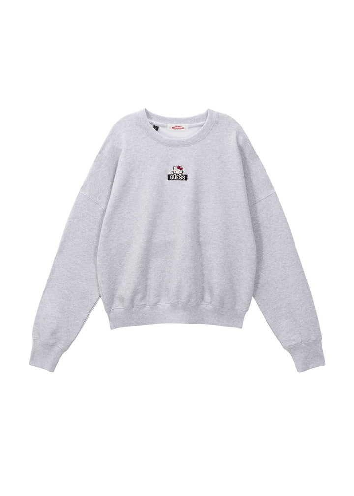 GUESS × HELLO KITTY LADIES LS CROPPED SWEATSHIRT