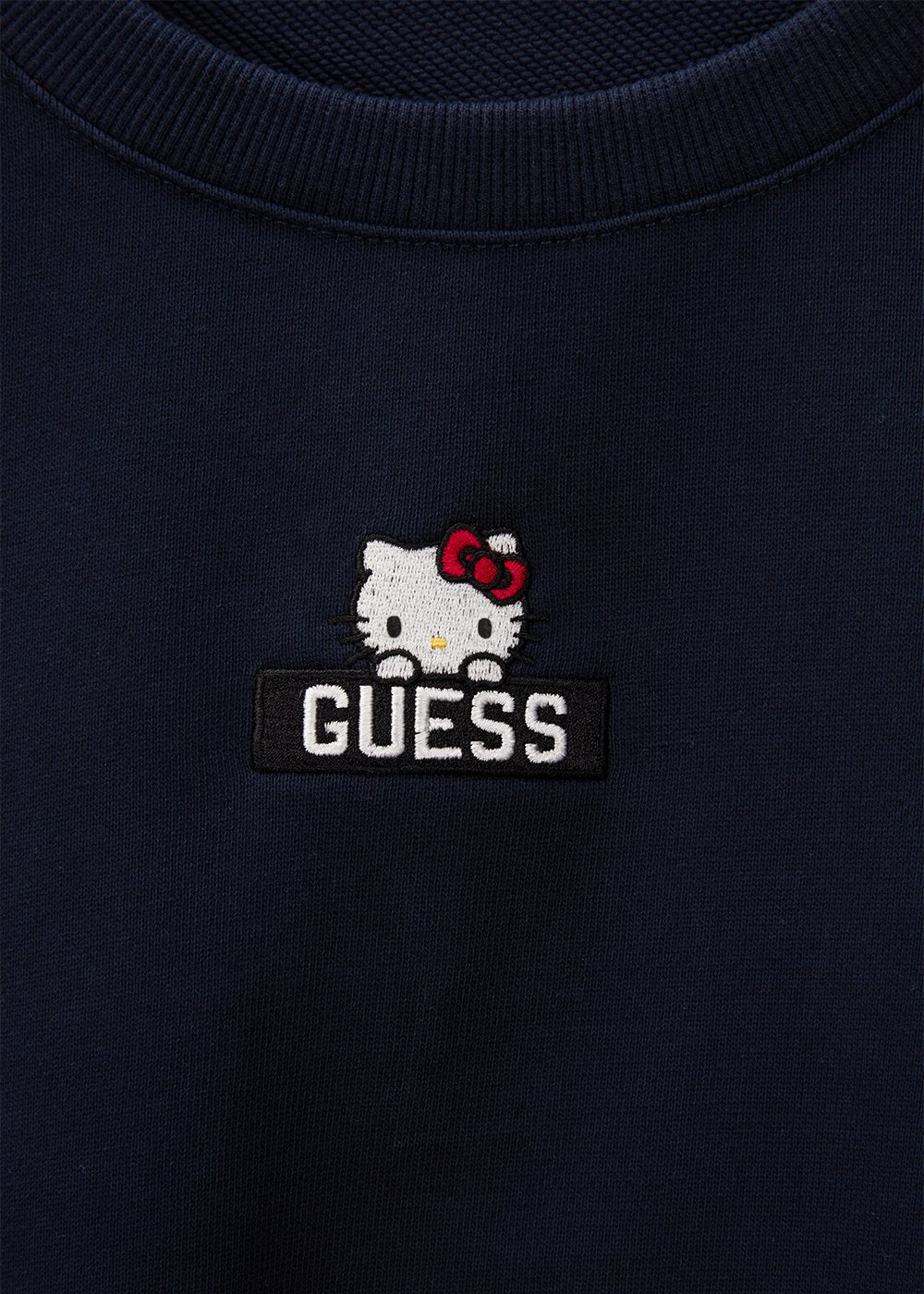 GUESS × HELLO KITTY LADIES LS CROPPED SWEATSHIRT