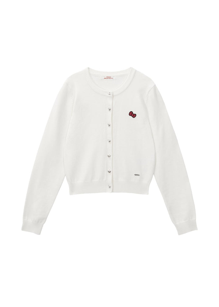 GUESS × HELLO KITTY LADIES LS CARDIGAN SWEATER