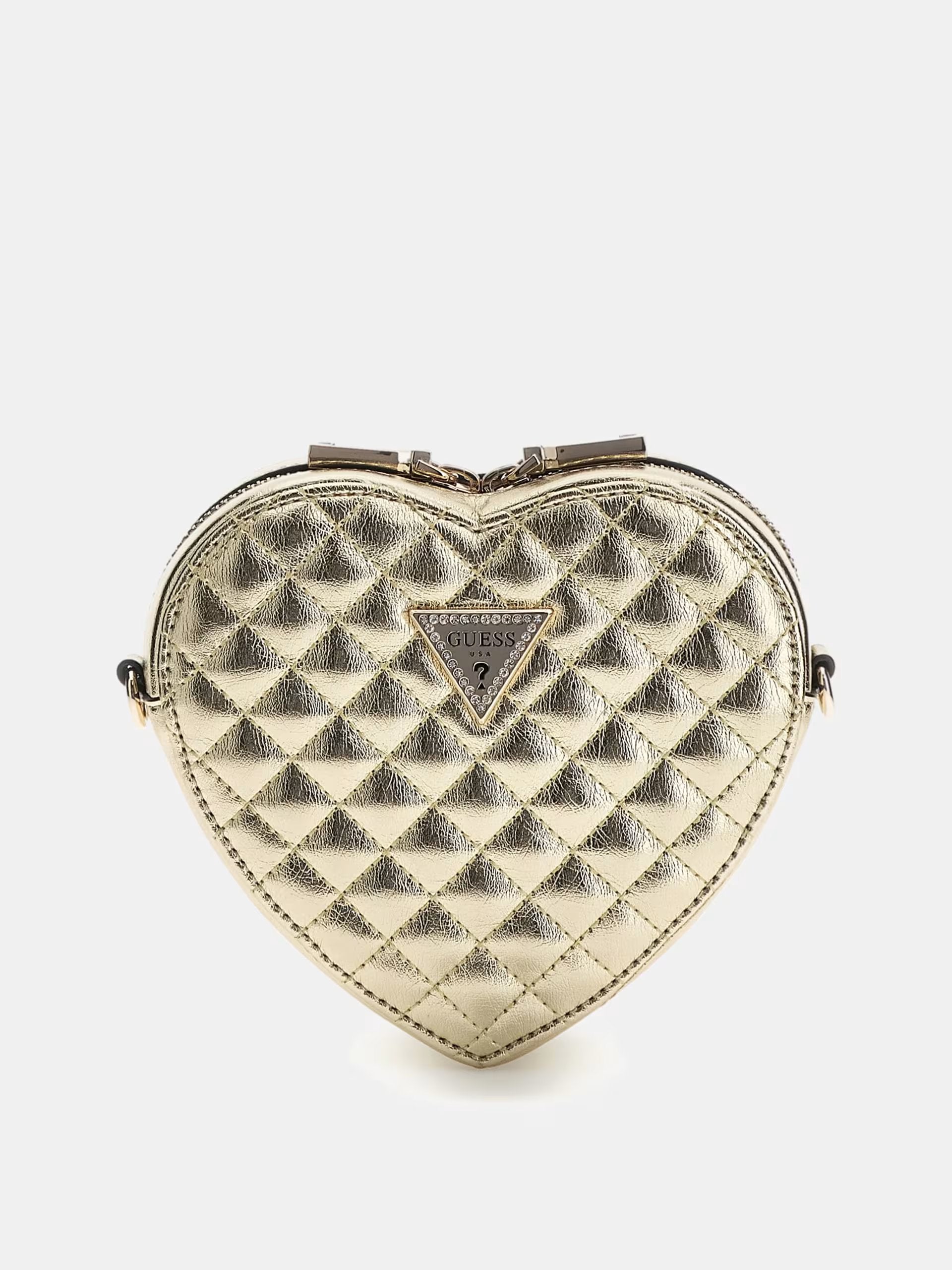 TWILLER METALLIC HEART BAG GUESS