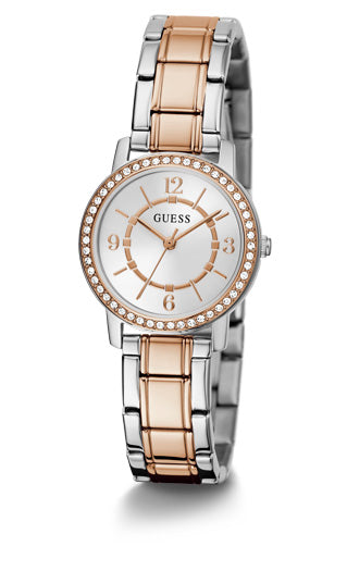 MELODY LADIES DRESS SILVER TONE/ROSE GOLD TONE COLOUR – GUESS