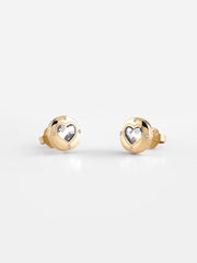 STUD EARRINGS - ROLLING HEARTS