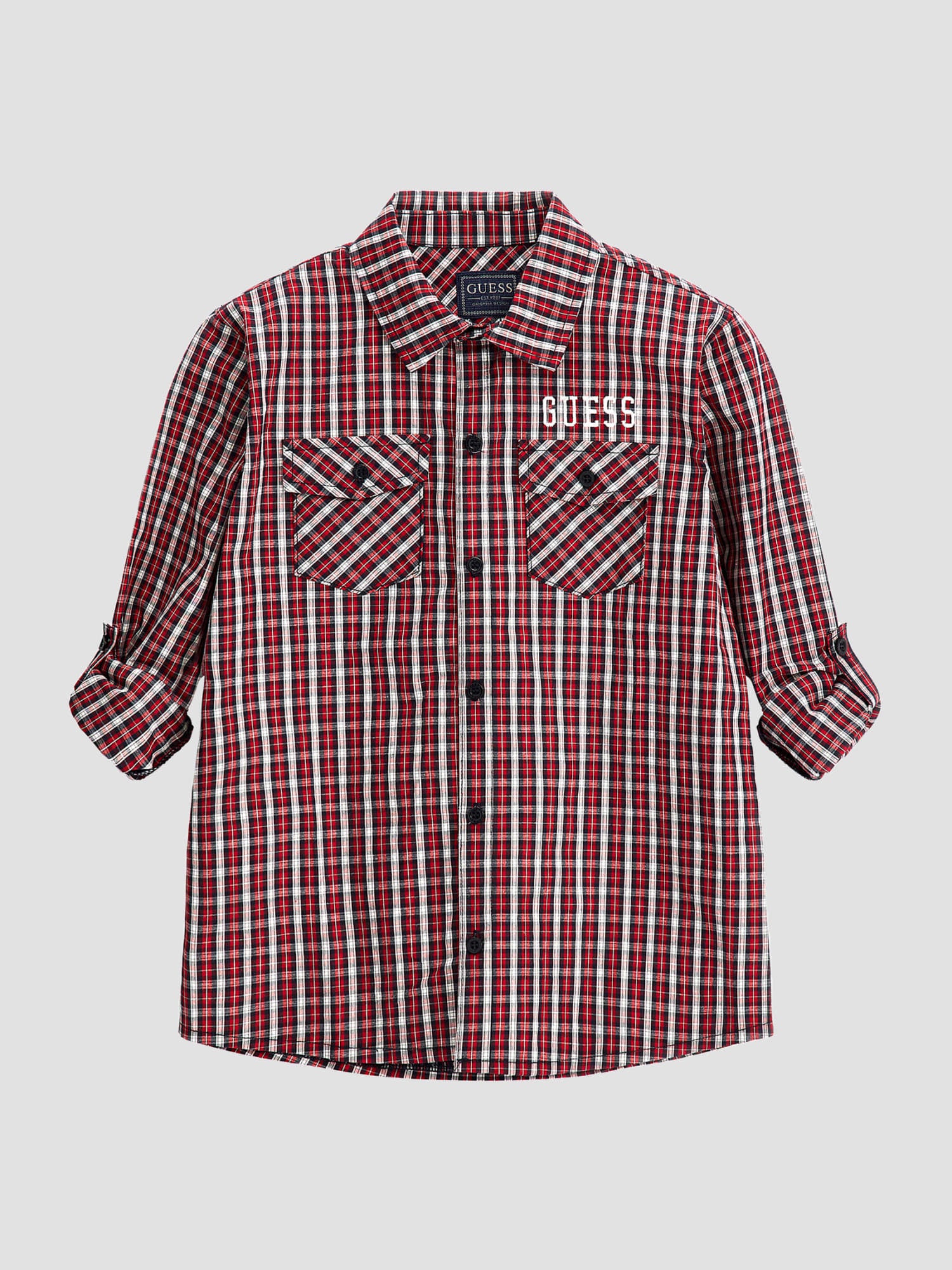 JUNIOR BOY LONG SLEEVE CHECK SHIRT