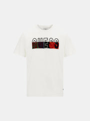 SS BSC GUESS CHENILLE LOGO TEE