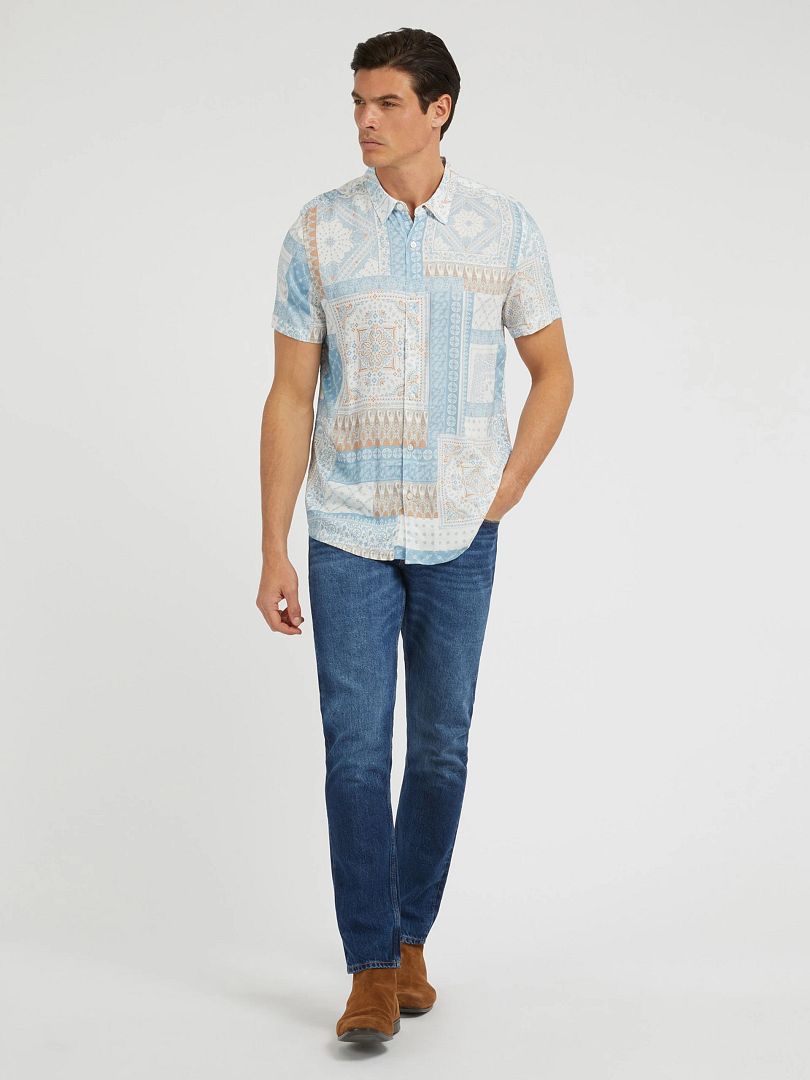 ECO Rayon Patchwork Shirt - Guess