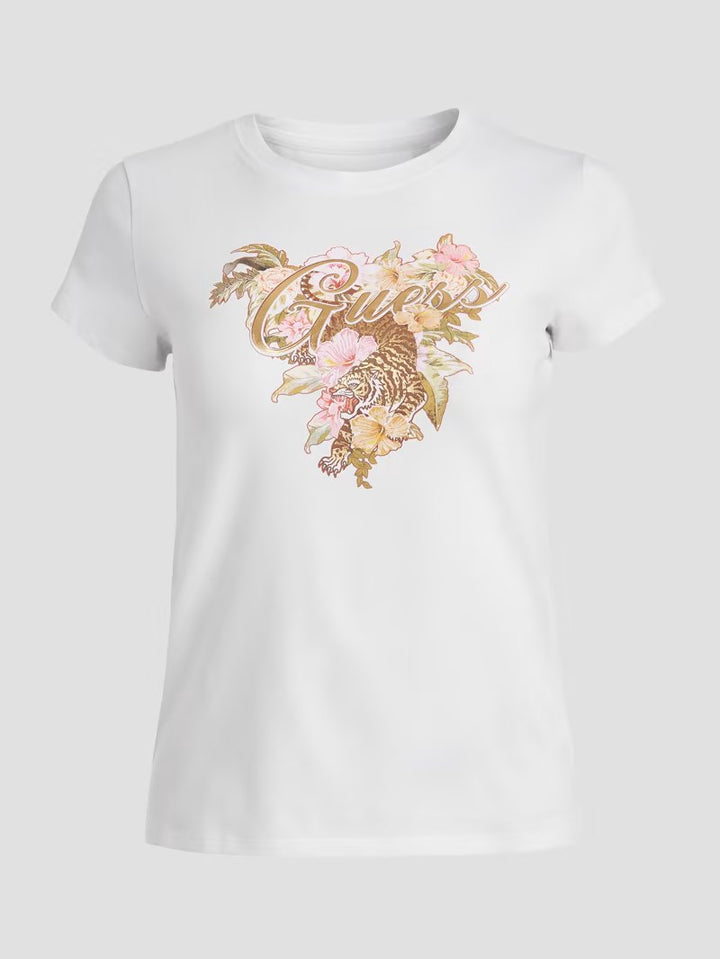 HIBISCUS LOGO TEE - Guess