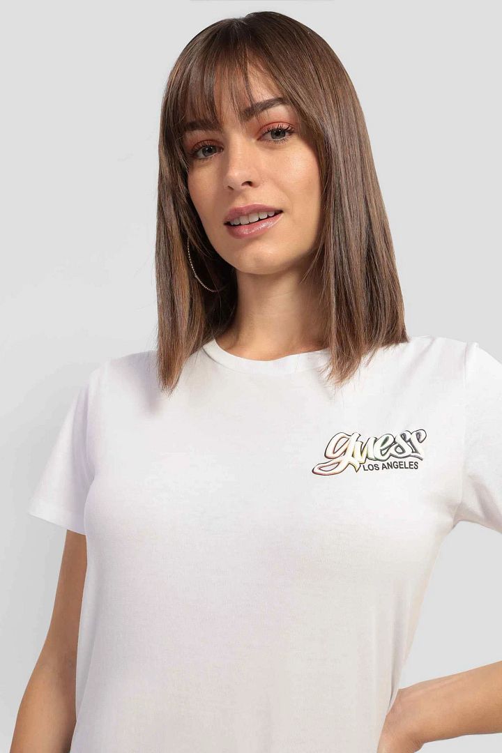 Guess rainbow outlet tee