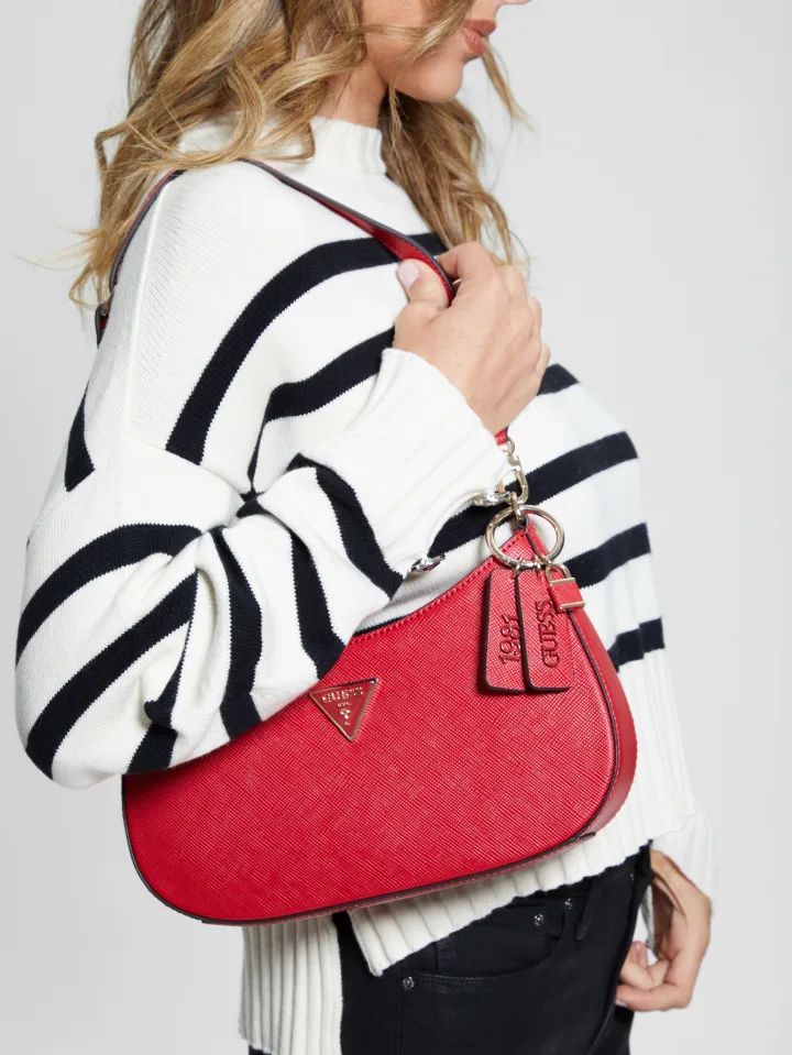 NOELLE TOP ZIP SHOULDER BAG GUESS